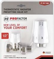 Комплект термостатический прямой с преднастройкой 1/2" PROFactor (PF RVT 989)