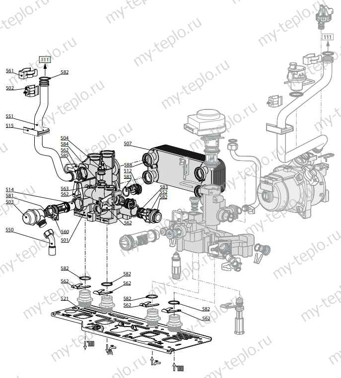 Запчасти Ariston BS II 15 FF купить в Белгороде